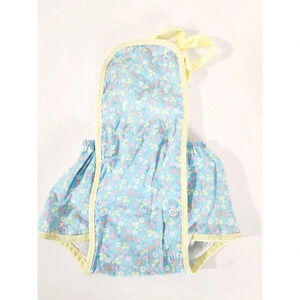 Vtg Polar Infantswear Girl Romper Sun Suite Floral 12 Months Made In USA